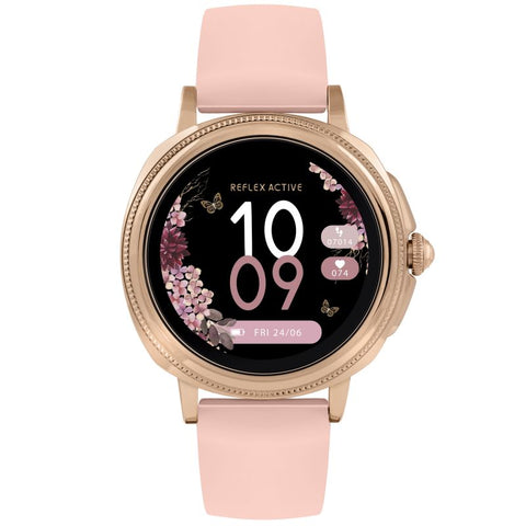 The Watch Boutique Series 25 Reflex Active Pink Rose Calling Smart Watch