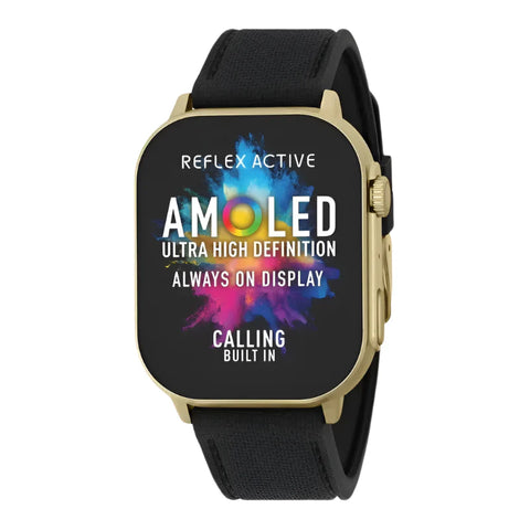 The Watch Boutique Series 29 Reflex Active Amoled Black Smart Calling Watch