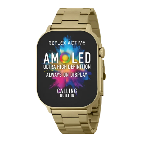 The Watch Boutique Series 29 Reflex Active Amoled Pale Gold Bracelet Smart Calling Watch