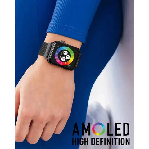 The Watch Boutique Series 30 Reflex Active Amoled Black Mesh Smart Calling Watch