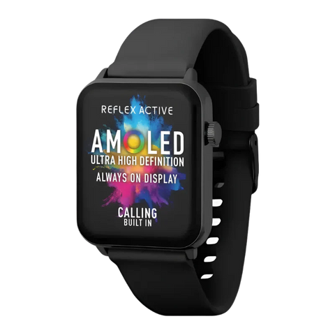 The Watch Boutique Series 30 Reflex Active Amoled Black Smart Calling Watch