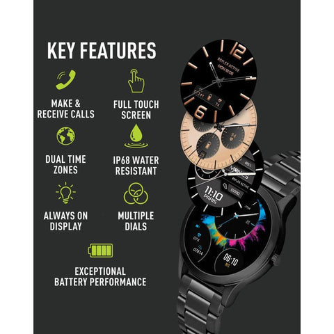 The Watch Boutique Series 31 Reflex Active Amoled Black Smart Watch