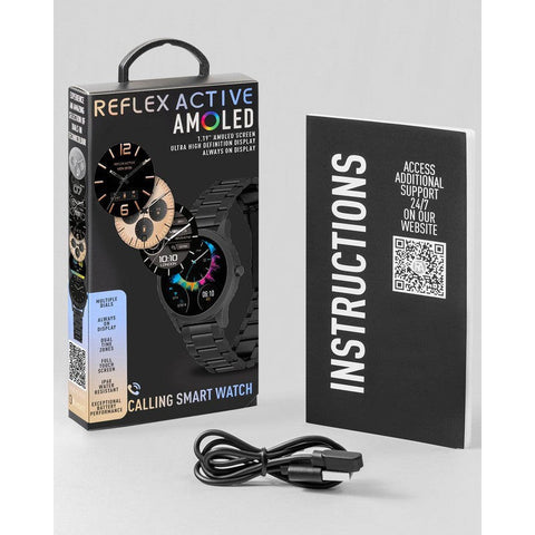 The Watch Boutique Series 31 Reflex Active Amoled Black Smart Watch