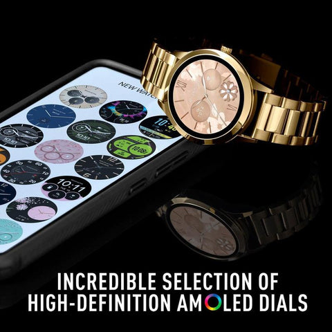 The Watch Boutique Series 31 Reflex Active Amoled Gold Steel Bracelet Smart Watch