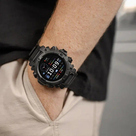 The Watch Boutique Series 38 Reflex Active Black Silicone Strap Sports Smart Calling Watch