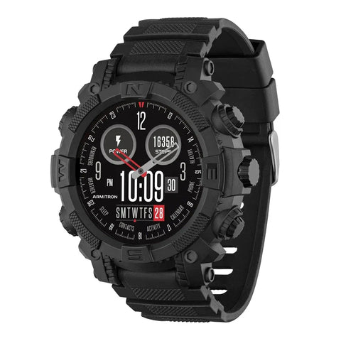 The Watch Boutique Series 38 Reflex Active Black Silicone Strap Sports Smart Calling Watch