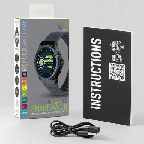 The Watch Boutique Series 39 Reflex Active Blue Silicone Strap Sports Smart Calling Watch