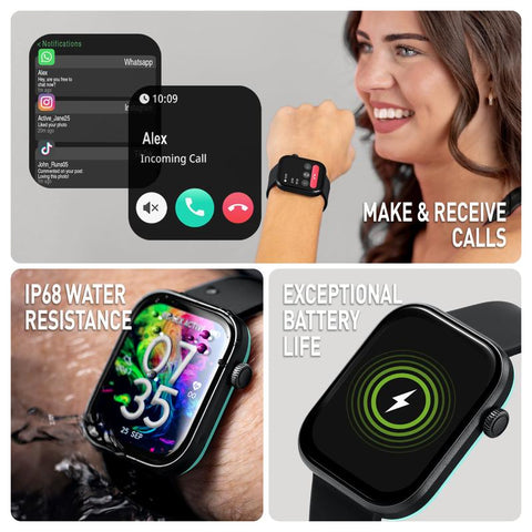 The Watch Boutique Series 40 Reflex Active Amoled Black Smart Watch