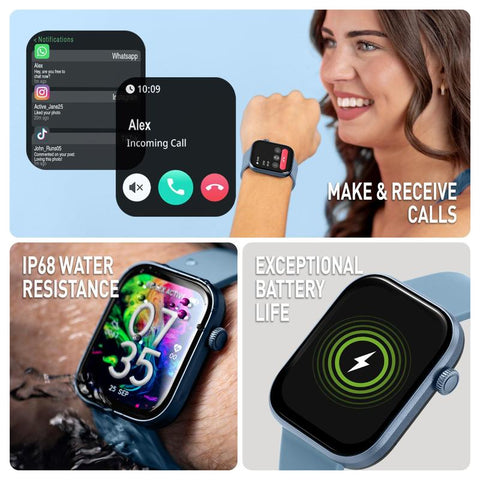 The Watch Boutique Series 40 Reflex Active Amoled Blue Smart Watch
