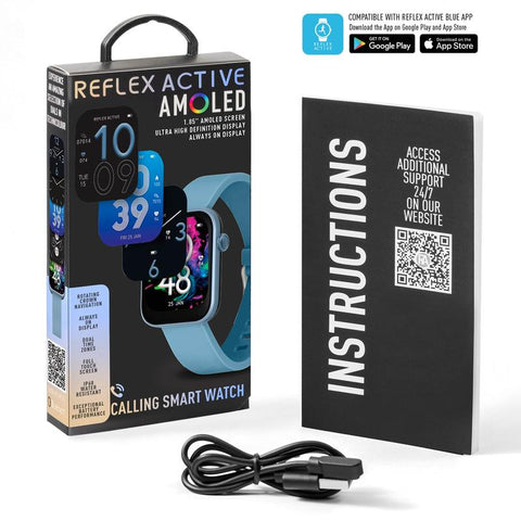 The Watch Boutique Series 40 Reflex Active Amoled Blue Smart Watch