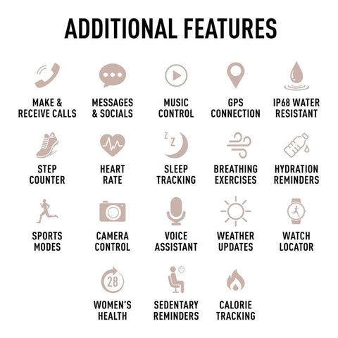 The Watch Boutique Series 40 Reflex Active Amoled Brown Smart Watch