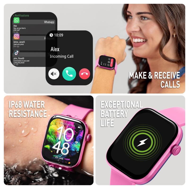 Series 40 Reflex Active Amoled Pink Smart Watch – The Watch Boutique