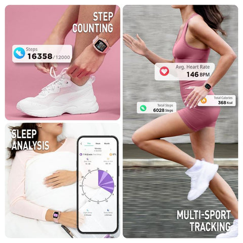 The Watch Boutique Series 52 Reflex Active Pink Smart Calling Watch