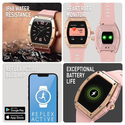 The Watch Boutique Series 52 Reflex Active Pink Smart Calling Watch