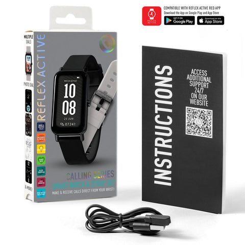 The Watch Boutique Series 53 Reflex Active Black Smart Calling Watch Interchangeable Set