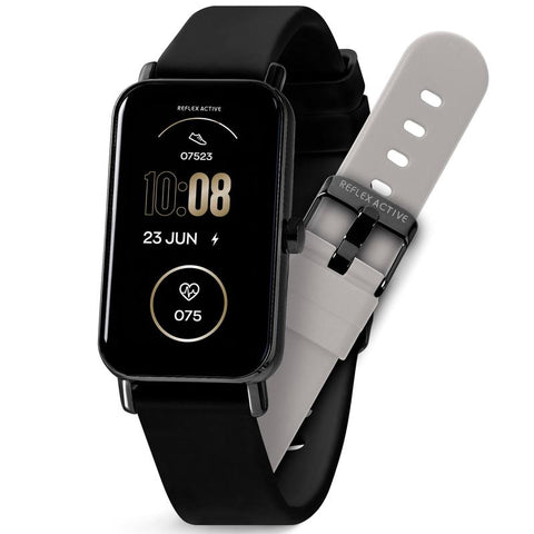 The Watch Boutique Series 53 Reflex Active Black Smart Calling Watch Interchangeable Set