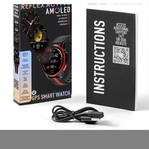 The Watch Boutique Series 54 Reflex Active Amoled GPS Black Smart Calling Watch