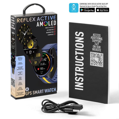 The Watch Boutique Series 54 Reflex Active Amoled GPS Blue Smart Calling Watch