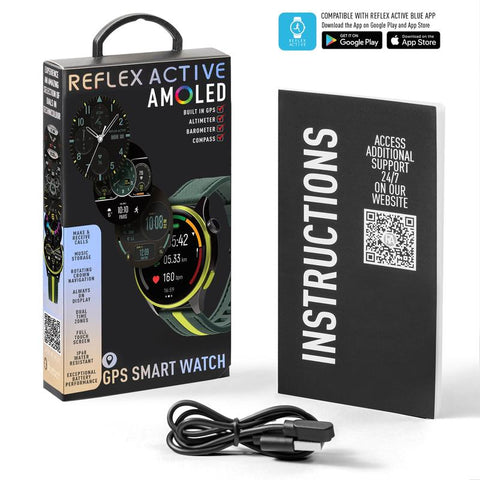 The Watch Boutique Series 54 Reflex Active Amoled GPS Green Smart Calling Watch