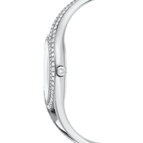 Swarovski Hyperbola Bangle Silver Tone Stainless Steel Swiss Made Watch