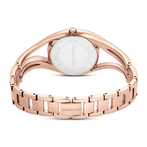 Swarovski Hyperbola Bangle Swiss Made Silver Tone Stainless Steel Watch