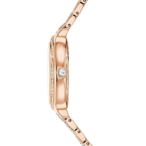 The Watch Boutique Swarovski Imber Rose Gold Tone Swiss Made Crystal Watch