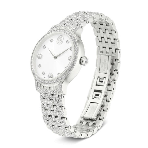 Swarovski Imber Silver Tone Swiss Made Stainless Steel Watch