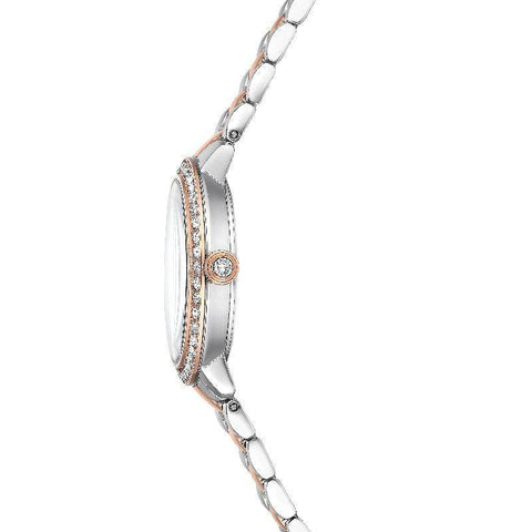 Swarovski Matrix 3-Link Swiss Made Rose Gold Tone Watch