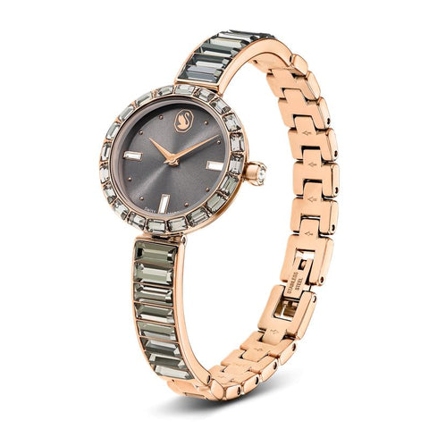 Swarovski Matrix Bangle Swiss Made Rose Gold Watch