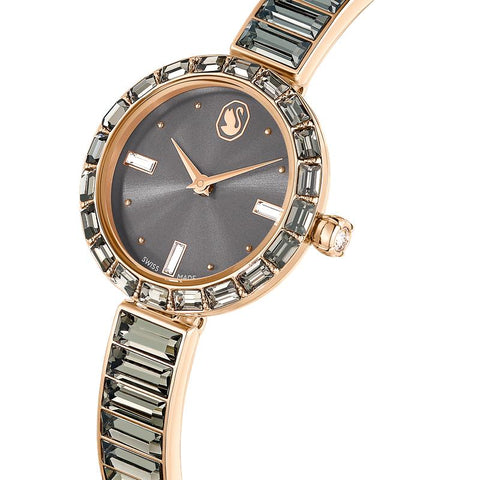 Swarovski Matrix Bangle Swiss Made Rose Gold Watch