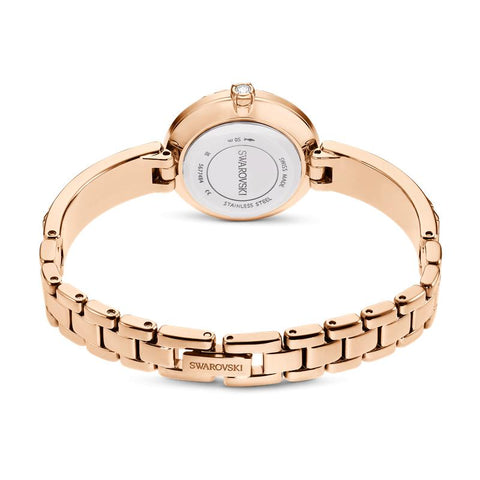 Swarovski Matrix Bangle Swiss Made White Rose Gold Watch
