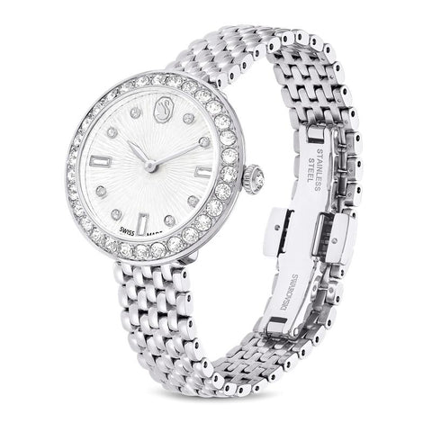 Swarovski Matrix Tennis 7-Link Swiss Made Stainless Steel Watch