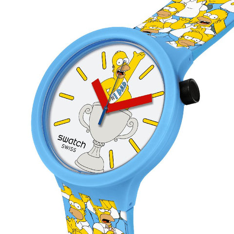 The Watch Boutique Swatch BEST. DAD. EVER. Watch SB05Z100