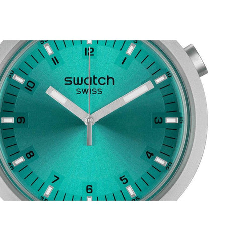 The Watch Boutique Swatch BIG BOLD IRONY AQUA SHIMMER Watch SB07S100G