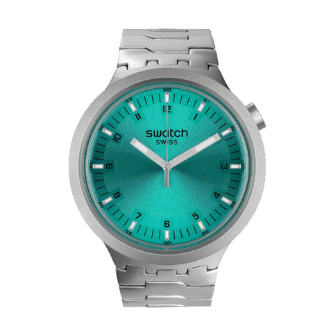 The Watch Boutique Swatch BIG BOLD IRONY AQUA SHIMMER Watch SB07S100G
