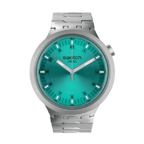 The Watch Boutique Swatch BIG BOLD IRONY AQUA SHIMMER Watch SB07S100G