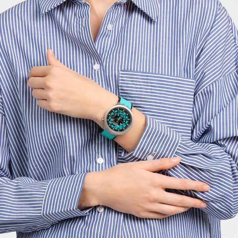 The Watch Boutique Swatch BIG BOLD IRONY MINT TRIM Watch SB07S111
