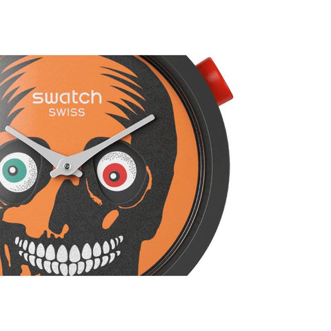 The Watch Boutique Swatch BIG BOLD IT'S SPOOKY TIME Watch SB03B700