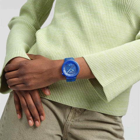 The Watch Boutique Swatch BIG BOLD NAVY JOY Watch SB05N116