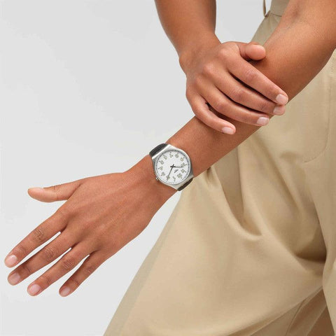 The Watch Boutique Swatch BLACK HEPCAT Watch SS07S134