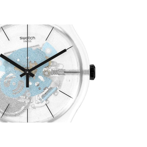 The Watch Boutique Swatch BLUE DAZE Watch SO29K105