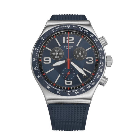 The Watch Boutique Swatch BLUE GRID Watch YVS454