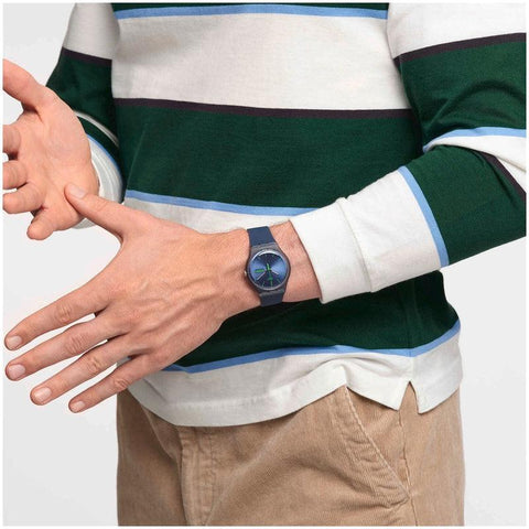 The Watch Boutique Swatch BLUE REBEL Watch SO29N704