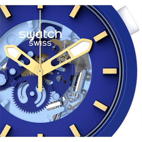 The Watch Boutique Swatch BOUNCING BLUE Watch SB05N105