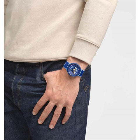 The Watch Boutique Swatch BOUNCING BLUE Watch SB05N105