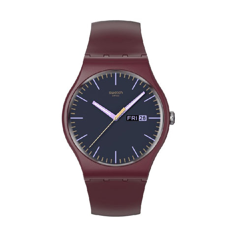 The Watch Boutique Swatch BURGUNDY BERRY Watch SO29R707