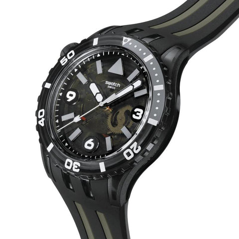 The Watch Boutique Swatch Black Sea Nettle Watch SSCU09B100