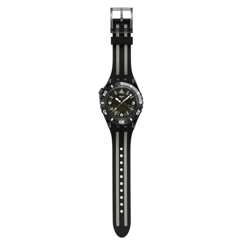 The Watch Boutique Swatch Black Sea Nettle Watch SSCU09B100