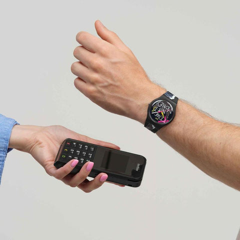 The Watch Boutique Swatch Blank Check Bioceramic SwatchPAY! Watch