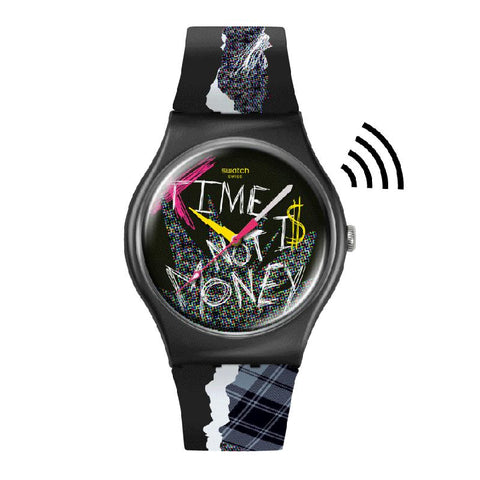 The Watch Boutique Swatch Blank Check Bioceramic SwatchPAY! Watch